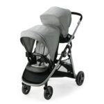 Graco Ready2Grow LX 2.0 - Cochecito doble con opciones de asiento de banco y plataforma de pie, Clark