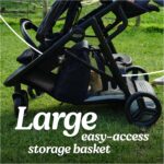 Graco Ready2Grow LX 2.0 - Cochecito doble con opciones de asiento de banco y plataforma de pie, Clark