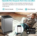 Purificador de aire NuWave OxyPure 47003 5 etapas de filtracion 4 filtros HEPA para habitaciones extra grandes oficinas