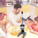 Tribest Pro MJP-100 Profesional Exprimidor de Prensa en Frío Manual para Naranja, Limón y Otras Frutas Cítricas, Gris