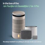 Purificador de aire y humidificador 2 en 1 Blueair 113825 HEPASilent filtro HEPA para habitaciones hasta 174 metros cuad