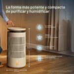 Purificador de aire y humidificador 2 en 1 Blueair 113825 HEPASilent filtro HEPA para habitaciones hasta 174 metros cuad