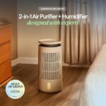 Purificador de aire y humidificador 2 en 1 Blueair 113825 HEPASilent filtro HEPA para habitaciones hasta 174 metros cuad