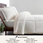 Juego de edredon UGG Blissful Britannica Home Fashions 10266 reversible hipoalergenico relleno alternativo de plumon sua