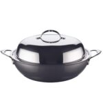 Wok de Titanio y Acero Inoxidable con Tapa Hestan Culinary NanoBond 60033 de 14 Pulgadas Apto para Inducción