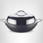 Wok de Titanio y Acero Inoxidable con Tapa Hestan Culinary NanoBond 60033 de 14 Pulgadas Apto para Inducción