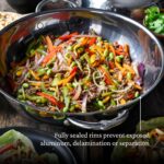 Wok de Titanio y Acero Inoxidable con Tapa Hestan Culinary NanoBond 60033 de 14 Pulgadas Apto para Inducción