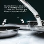 Sartén Profesional de Acero Inoxidable Antiadherente Hestan Culinary ProBond Forged TITUM 31577 de 31.8 cm Apto para Ind