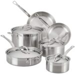 Batería de cocina profesional Hestan Culinary ProBond 31562 acero inoxidable 10 piezas compatible con inducción