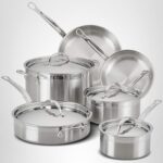 Batería de cocina profesional Hestan Culinary ProBond 31562 acero inoxidable 10 piezas compatible con inducción