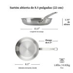 Batería de cocina profesional Hestan Culinary ProBond 31562 acero inoxidable 10 piezas compatible con inducción