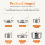 Batería de cocina profesional Hestan Culinary ProBond 31562 acero inoxidable 10 piezas compatible con inducción