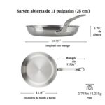 Batería de cocina profesional Hestan Culinary ProBond 31562 acero inoxidable 10 piezas compatible con inducción
