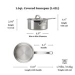 Batería de cocina profesional Hestan Culinary ProBond 31562 acero inoxidable 10 piezas compatible con inducción