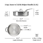 Batería de cocina profesional Hestan Culinary ProBond 31562 acero inoxidable 10 piezas compatible con inducción