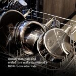 Batería de cocina de titanio molecular Hestan Culinary NanoBond 60038 juego de 5 piezas de acero inoxidable libre de PFA