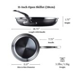 Batería de cocina de titanio molecular Hestan Culinary NanoBond 60038 juego de 5 piezas de acero inoxidable libre de PFA