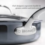 Batería de cocina de titanio molecular Hestan Culinary NanoBond 60038 juego de 5 piezas de acero inoxidable libre de PFA