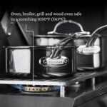 Batería de cocina de titanio molecular Hestan Culinary NanoBond 60038 juego de 5 piezas de acero inoxidable libre de PFA