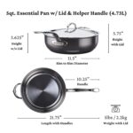Sartén de titanio todo en uno Hestan Culinary NanoBond 60032 compatible con inducción 5 cuartos