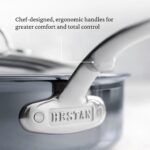Sartén de titanio todo en uno Hestan Culinary NanoBond 60032 compatible con inducción 5 cuartos