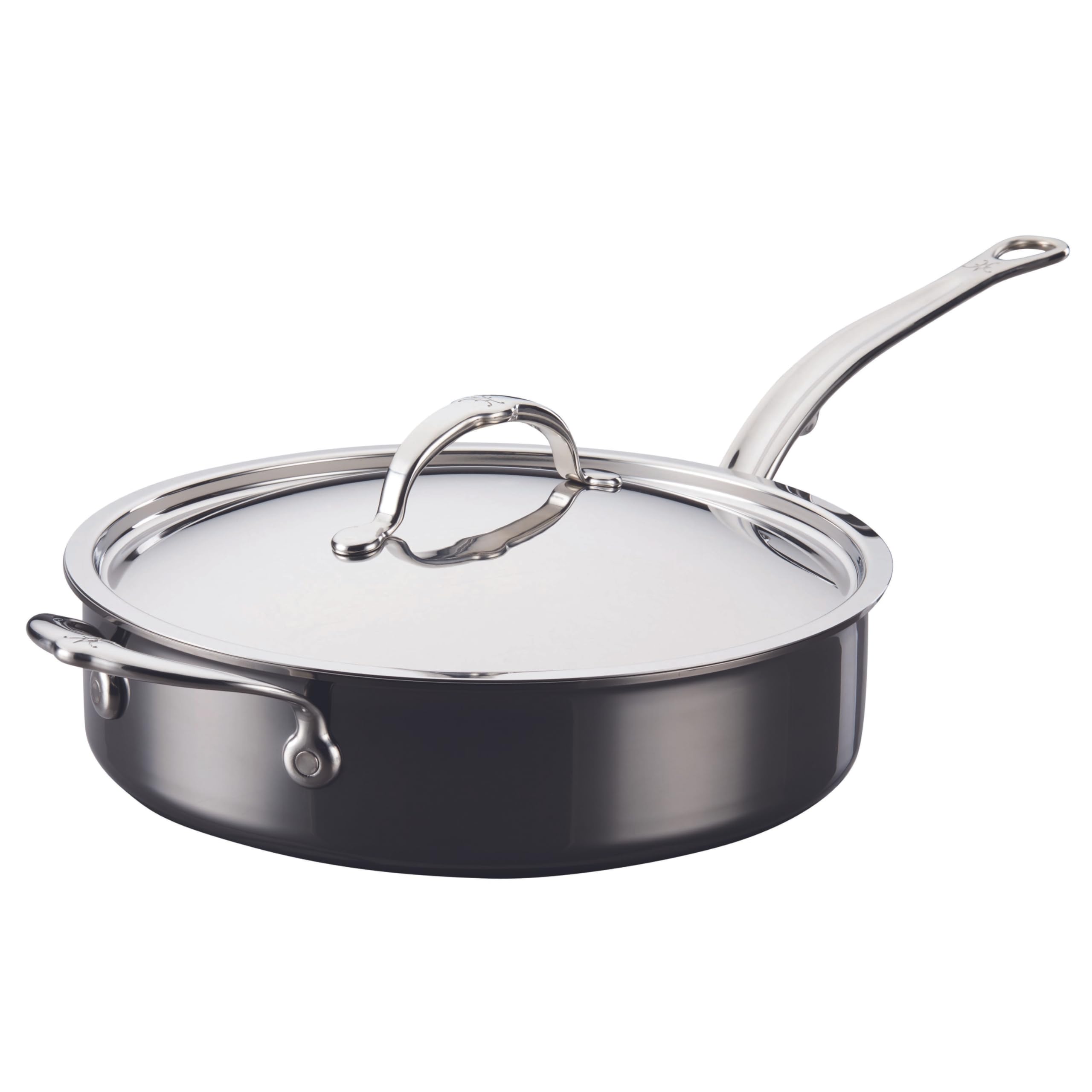 Version 1.0.0 Sartén para saltear con tapa Hestan Culinary NanoBond 60037 titanio molecular acero inoxidable 3.3 litros compatible con