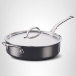 Sartén para saltear con tapa Hestan Culinary NanoBond 60037 titanio molecular acero inoxidable 3.3 litros compatible con