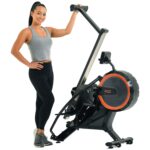 Máquina de Remo Doble Mango Women's Health Men's Health 1678 resistencia magnética y aire 14 niveles Bluetooth app MyClo