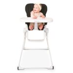 Joovy Nook NB - Silla alta con bandeja abierta ajustable de cuatro posiciones, asiento reclinable de 3 posiciones y rued