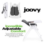 Joovy Nook NB - Silla alta con bandeja abierta ajustable de cuatro posiciones, asiento reclinable de 3 posiciones y rued