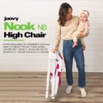 Joovy Nook NB - Silla alta con bandeja abierta ajustable de cuatro posiciones, asiento reclinable de 3 posiciones y rued