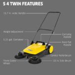 Barredora de Empuje para Exteriores Karcher S 4 Twin 1.766-361.0 Ancho de Barrido 68 cm Capacidad 19.9 litros para Talle