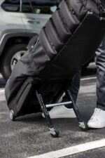 Sun Mountain ClubGlider Meridian Bolsa de Viaje de Golf - Sistema de Rodamiento de 4 Ruedas, Patas Extensibles y Retráct