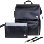 CleverMade - Mochila para pañales con cambiador y correas para cochecito, elegante, unisex, bolsas de maternidad para gu