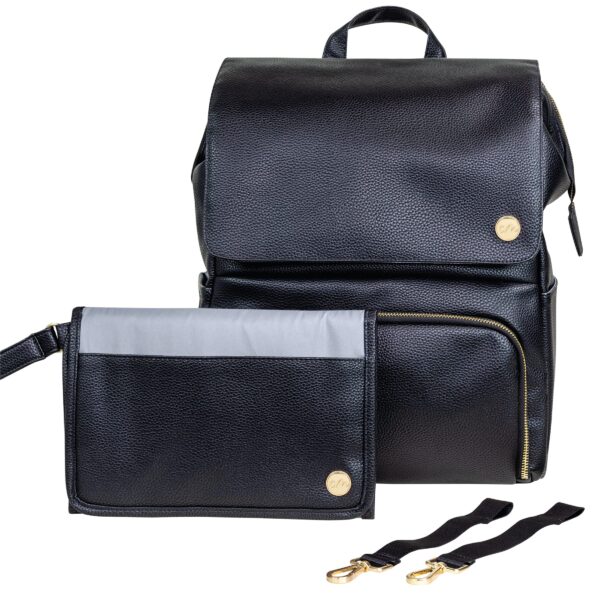 CleverMade - Mochila para pañales con cambiador y correas para cochecito, elegante, unisex, bolsas de maternidad para gu