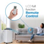 Aire acondicionado portátil BLACK+DECKER BPT06WTB 10000 BTU enfría hasta 42 metros cuadrados control remoto kit ventana