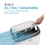 Aire acondicionado portátil BLACK+DECKER BPT06WTB 10000 BTU enfría hasta 42 metros cuadrados control remoto kit ventana