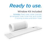Aire acondicionado portátil BLACK+DECKER BPT06WTB 10000 BTU enfría hasta 42 metros cuadrados control remoto kit ventana