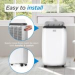 Aire acondicionado portátil BLACK+DECKER BPT05WTBA 8000 BTU para habitaciones hasta 350 pies cuadrados control remoto ki
