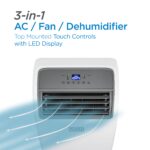 Aire acondicionado portatil BLACK+DECKER BPT08WTB-FBM 12000 BTU con control remoto Follow Me y kit de ventana blanco par