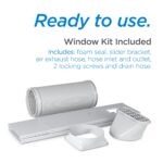 Aire acondicionado portatil BLACK+DECKER BPT08WTB-FBM 12000 BTU con control remoto Follow Me y kit de ventana blanco par