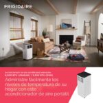 Aire acondicionado portátil Frigidaire FHPC082AC1 8000 BTU ASHRAE 5500 BTU DOE blanco enfría hasta 32 m2 deshumidificado