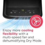 Aire acondicionado portátil Frigidaire FHPC082AC1 8000 BTU ASHRAE 5500 BTU DOE blanco enfría hasta 32 m2 deshumidificado