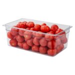 Contenedores de almacenamiento de alimentos tamaño completo Restaurantware RWT0824 plástico transparente 8 pulgadas prof