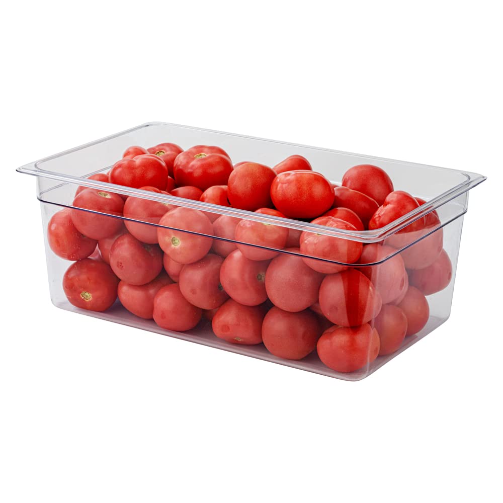 Version 1.0.0 Contenedores de almacenamiento de alimentos tamaño completo Restaurantware RWT0824 plástico transparente 8 pulgadas prof