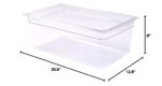 Contenedores de almacenamiento de alimentos tamaño completo Restaurantware RWT0824 plástico transparente 8 pulgadas prof