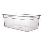Contenedores de almacenamiento de alimentos tamaño completo Restaurantware RWT0824 plástico transparente 8 pulgadas prof