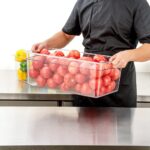 Contenedores de almacenamiento de alimentos tamaño completo Restaurantware RWT0824 plástico transparente 8 pulgadas prof