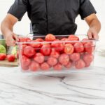 Contenedores de almacenamiento de alimentos tamaño completo Restaurantware RWT0824 plástico transparente 8 pulgadas prof
