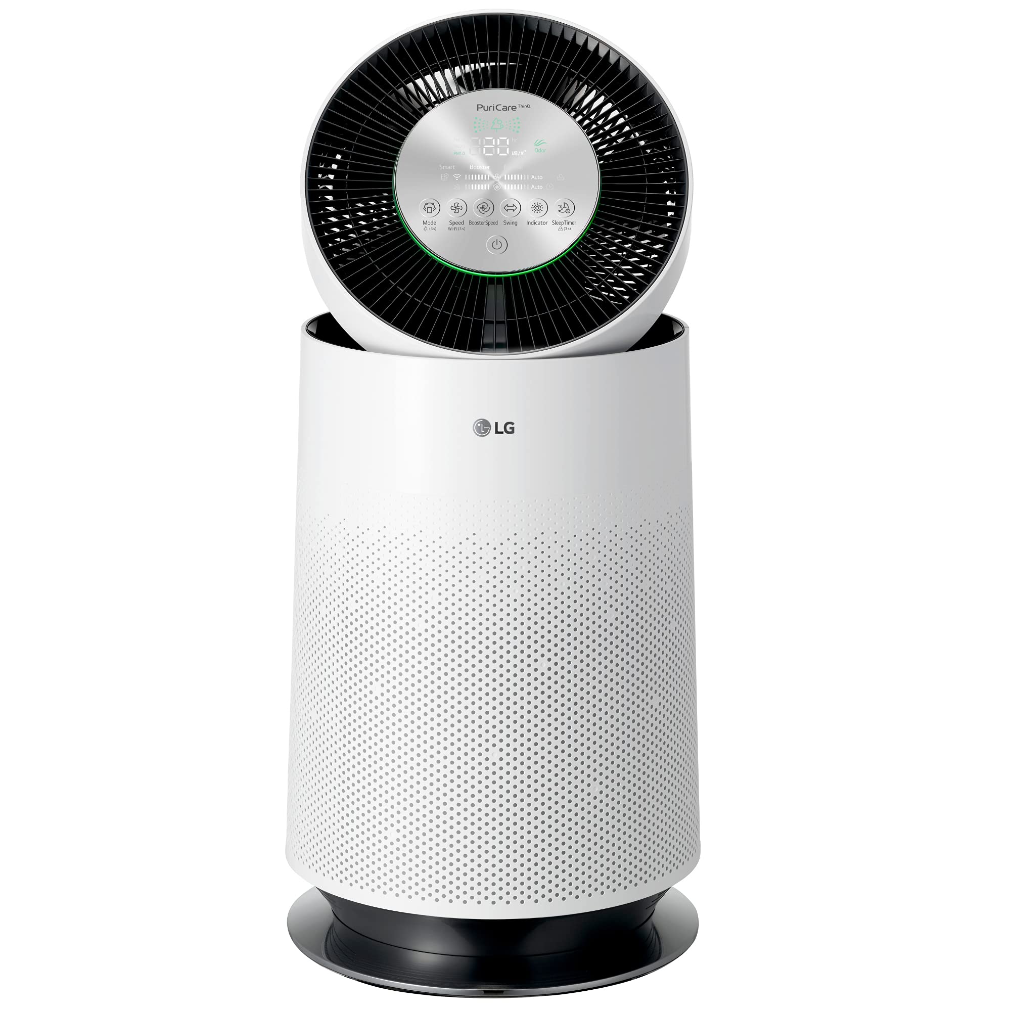 Version 1.0.0 Purificador de Aire LG PuriCare AS330DWR0 360 grados con Clean Booster Wi-Fi ThinQ control de voz 310 pies cuadrados bla